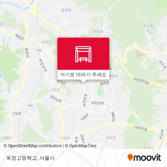 옥정고등학교 지도
