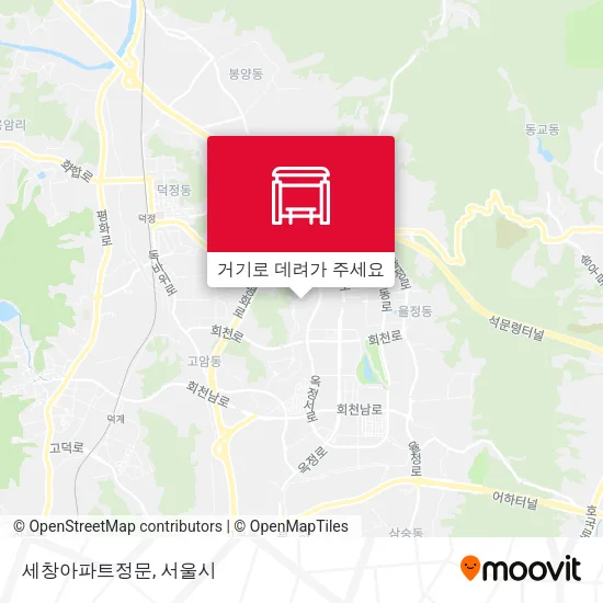 세창아파트정문 지도
