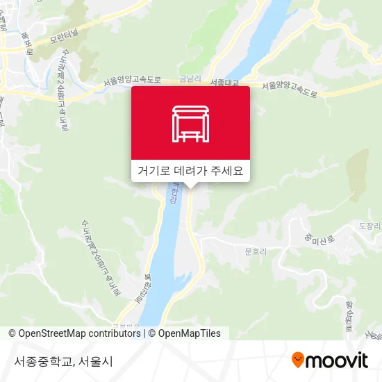 서종중학교 지도