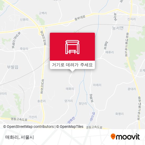 매화리 지도