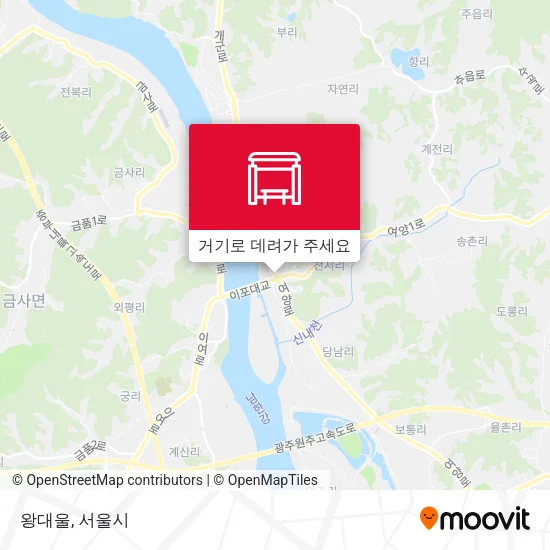 왕대울 지도