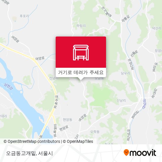 오금동고개밑 지도