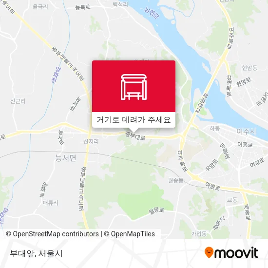 부대앞 지도