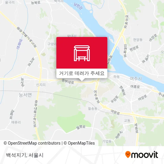 백석지기 지도