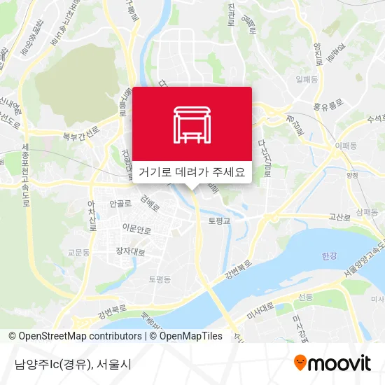 남양주Ic(경유) 지도