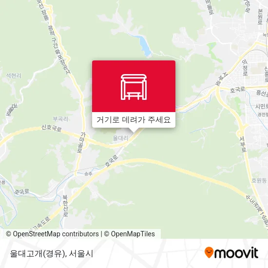 울대고개(경유) 지도