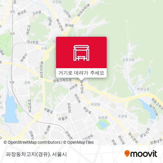 파장동차고지(경유) 지도