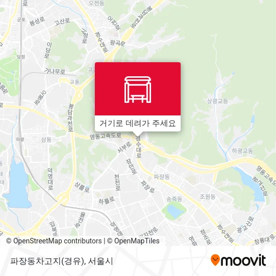 파장동차고지(경유) 지도
