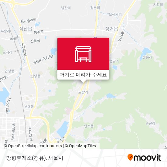 망향휴게소(경유) 지도