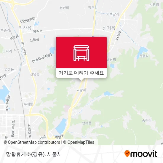 망향휴게소(경유) 지도