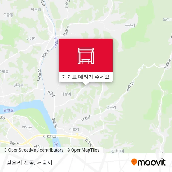걸은리.진골 지도