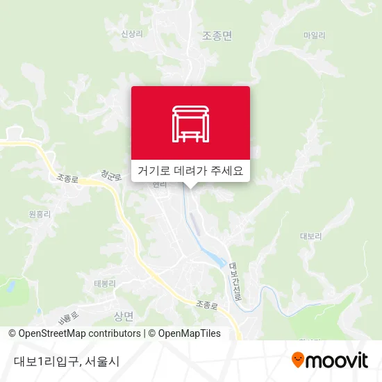 대보1리입구 지도
