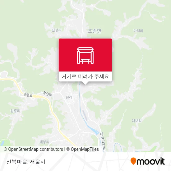 신북마을 지도