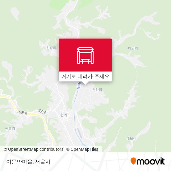 이문안마을 지도