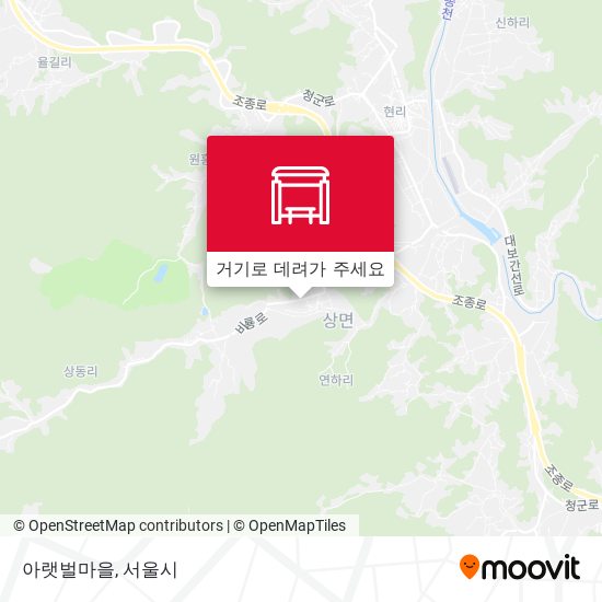 아랫벌마을 지도