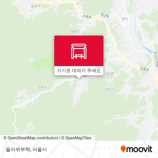 돌아위부락 지도