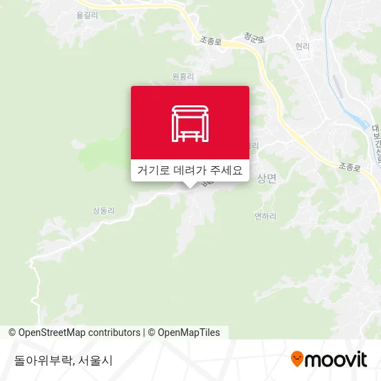 돌아위부락 지도