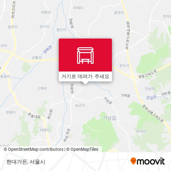 현대가든 지도