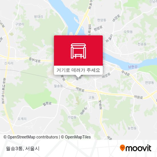 월송3통 지도