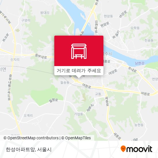 한성아파트앞 지도