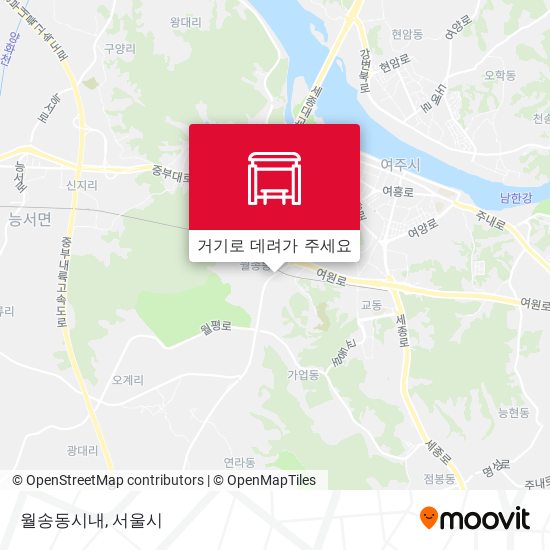 월송동시내 지도