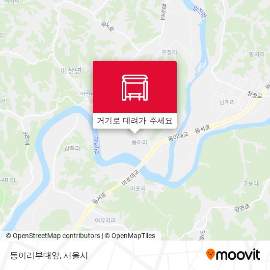 동이리부대앞 지도