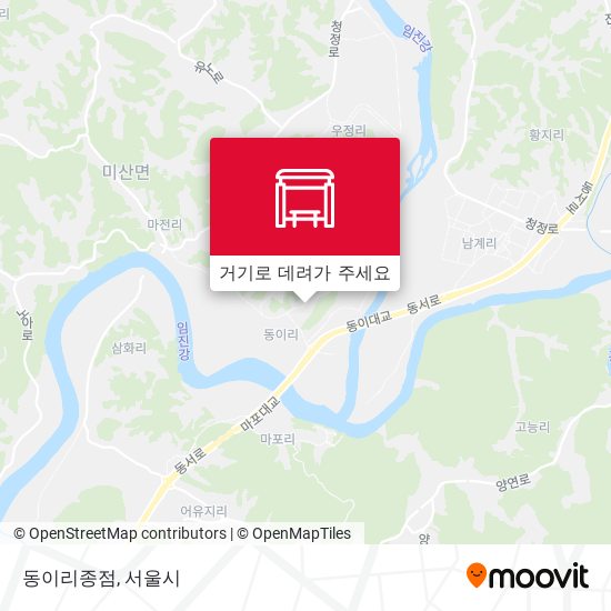 동이리종점 지도