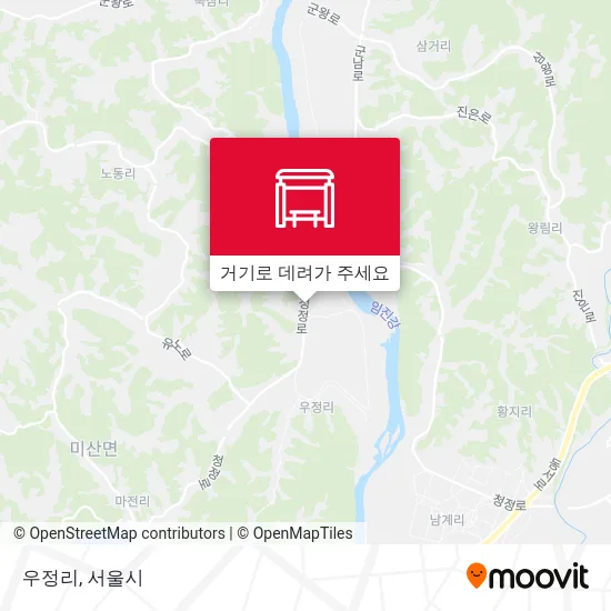 우정리 지도