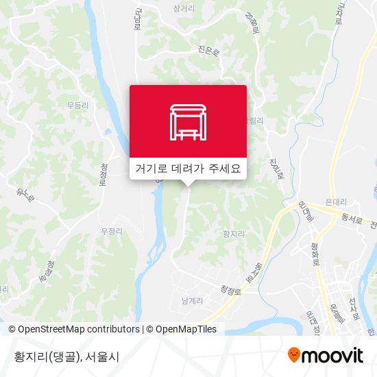 황지리(댕골) 지도
