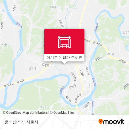 움터삼거리 지도
