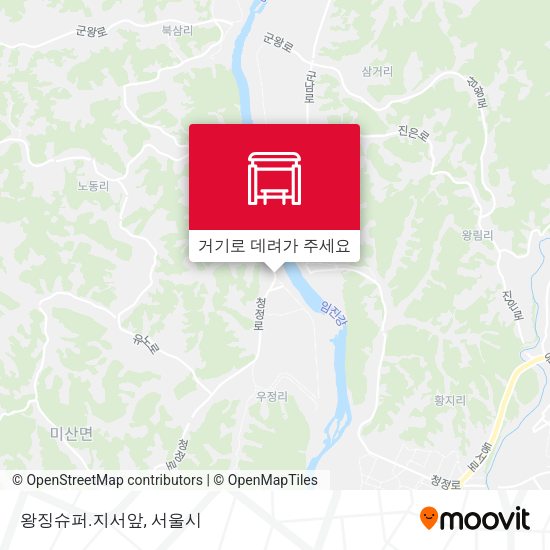 왕징슈퍼.지서앞 지도