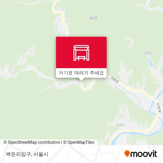 백둔리입구 지도
