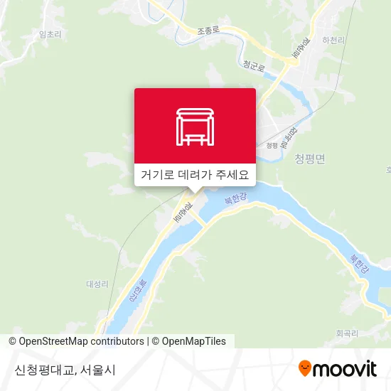 신청평대교 지도