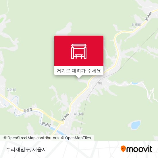수리재입구 지도