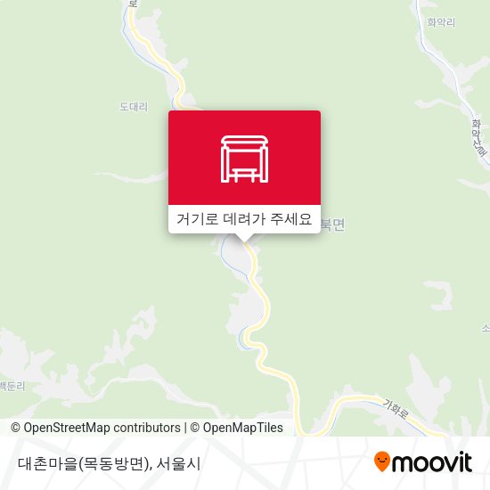 대촌마을(목동방면) 지도