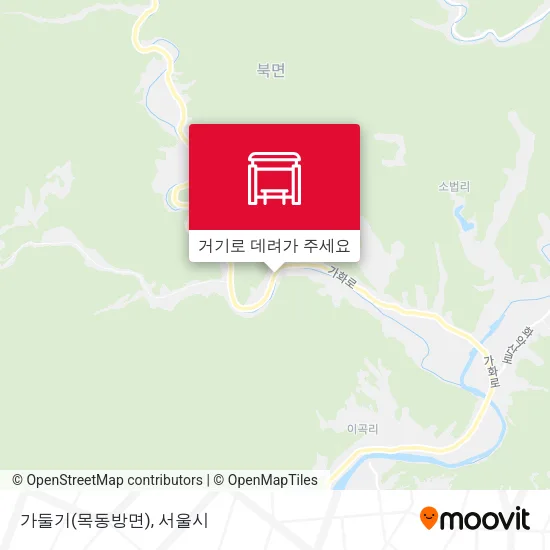 가둘기(목동방면) 지도