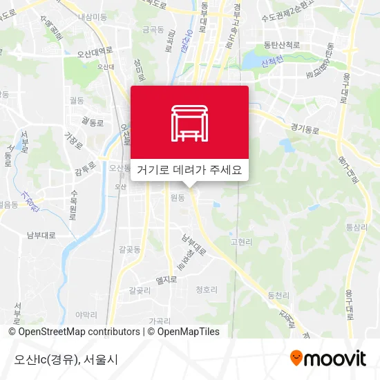 오산Ic(경유) 지도