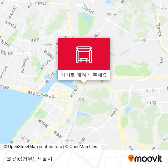 월곶Ic(경유) 지도