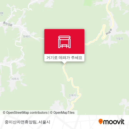 중미산자연휴양림 지도