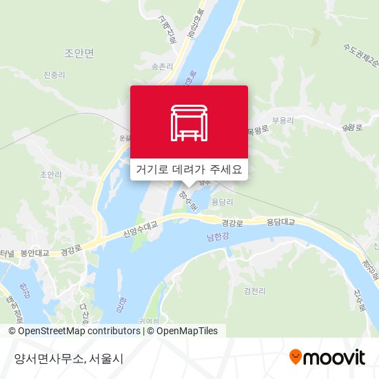 양서면사무소 지도