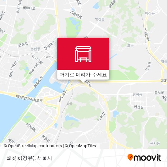 월곶Ic(경유) 지도