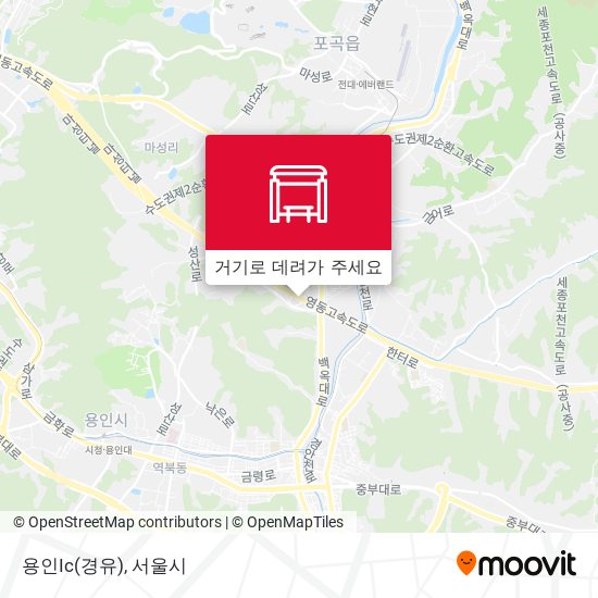 용인Ic(경유) 지도