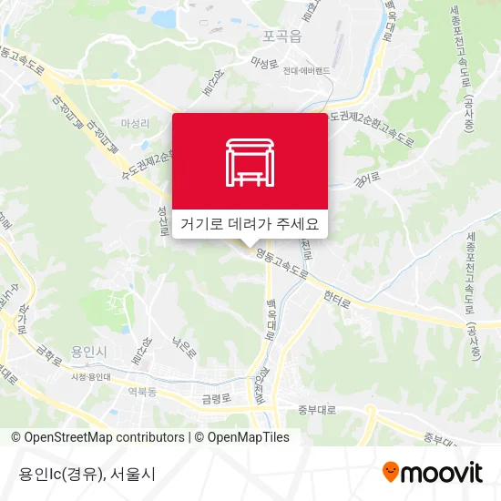 용인Ic(경유) 지도