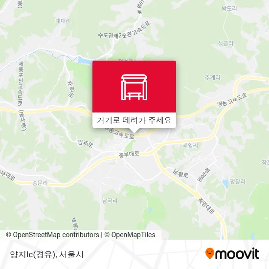 양지Ic(경유) 지도