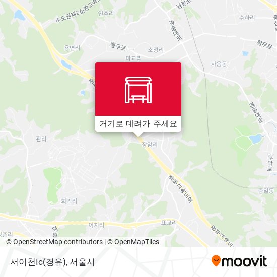 서이천Ic(경유) 지도