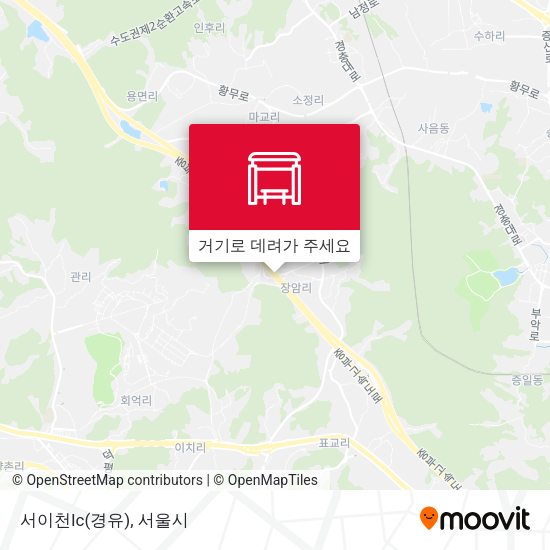 서이천Ic(경유) 지도