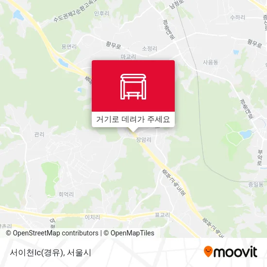 서이천Ic(경유) 지도