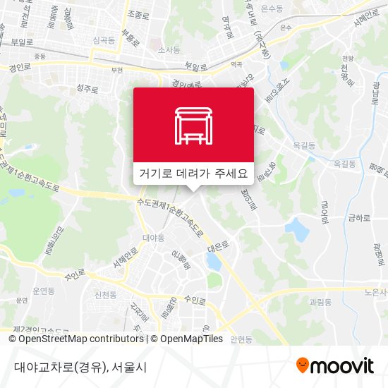 대야교차로(경유) 지도