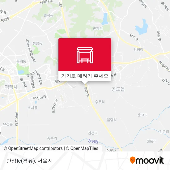 안성Ic(경유) 지도