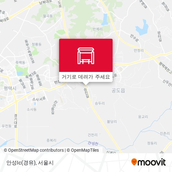 안성Ic(경유) 지도